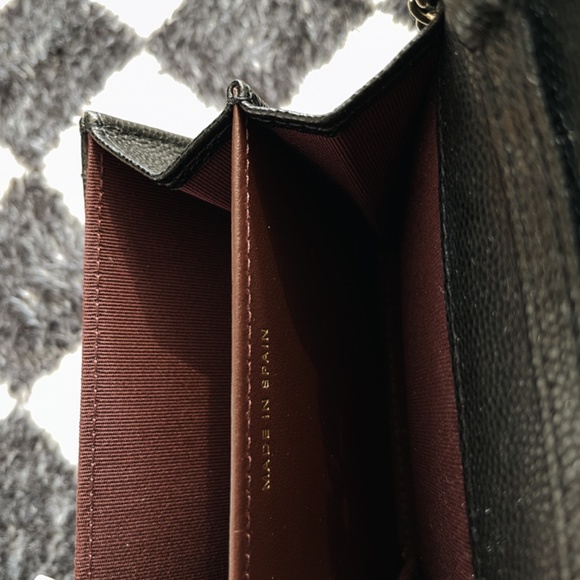 Chanel 2021 Card Holder w/ Chain Wallet Black - Picture 6 of 9